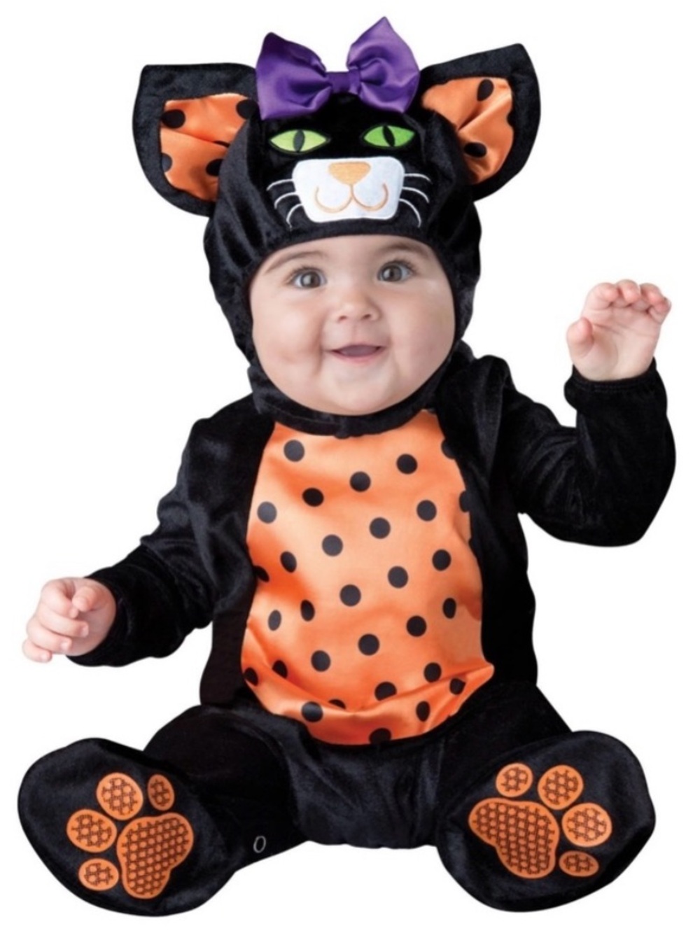 Mini Meow Baby Black Cat Kitty Costume NEW Halloween 6-12 Months 12- 18 Months